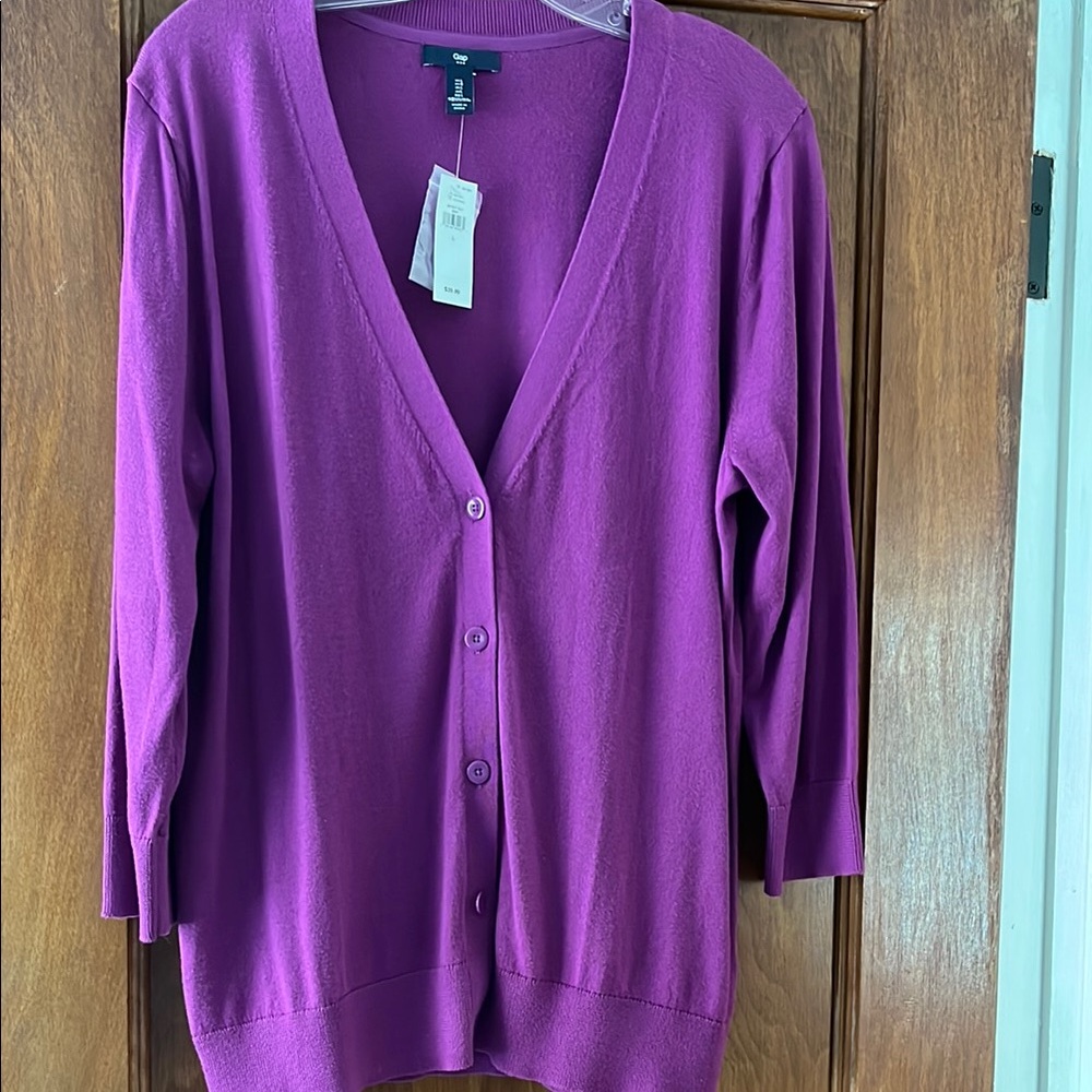 GAP Vivid Purple Women's Cardigan